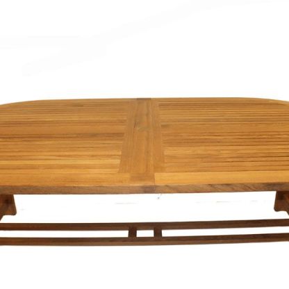 Wholesale Chunky Teak Dining Table - extendable 2.4 - 3 metres