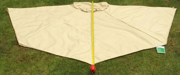 Measurement from Spar Tip to Finial Fitting
