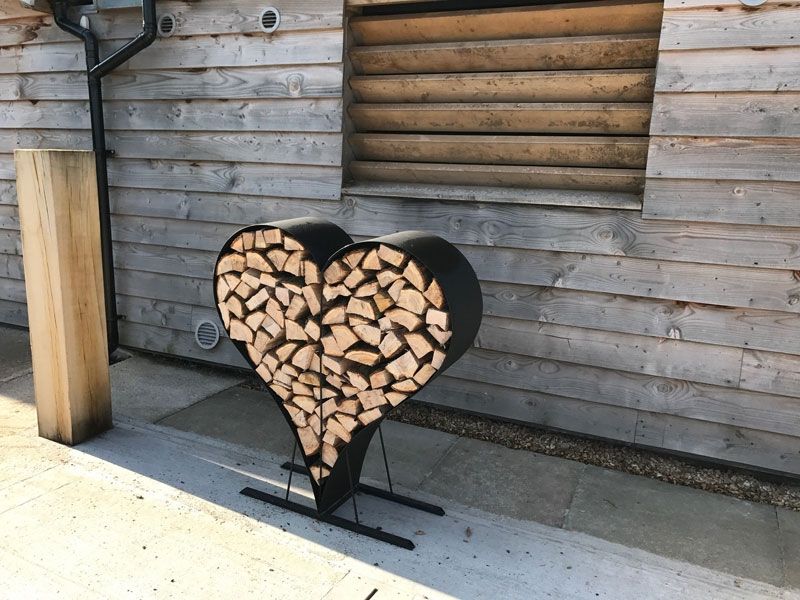 Wholesale Sage Love Heart Wood Rack