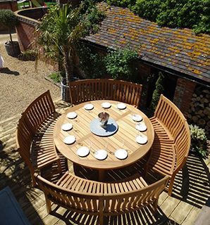 Wholesale Malvern Curved Bench Set