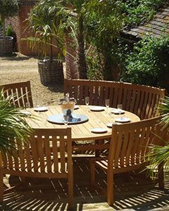 Wholesale Malvern Curved Bench Set