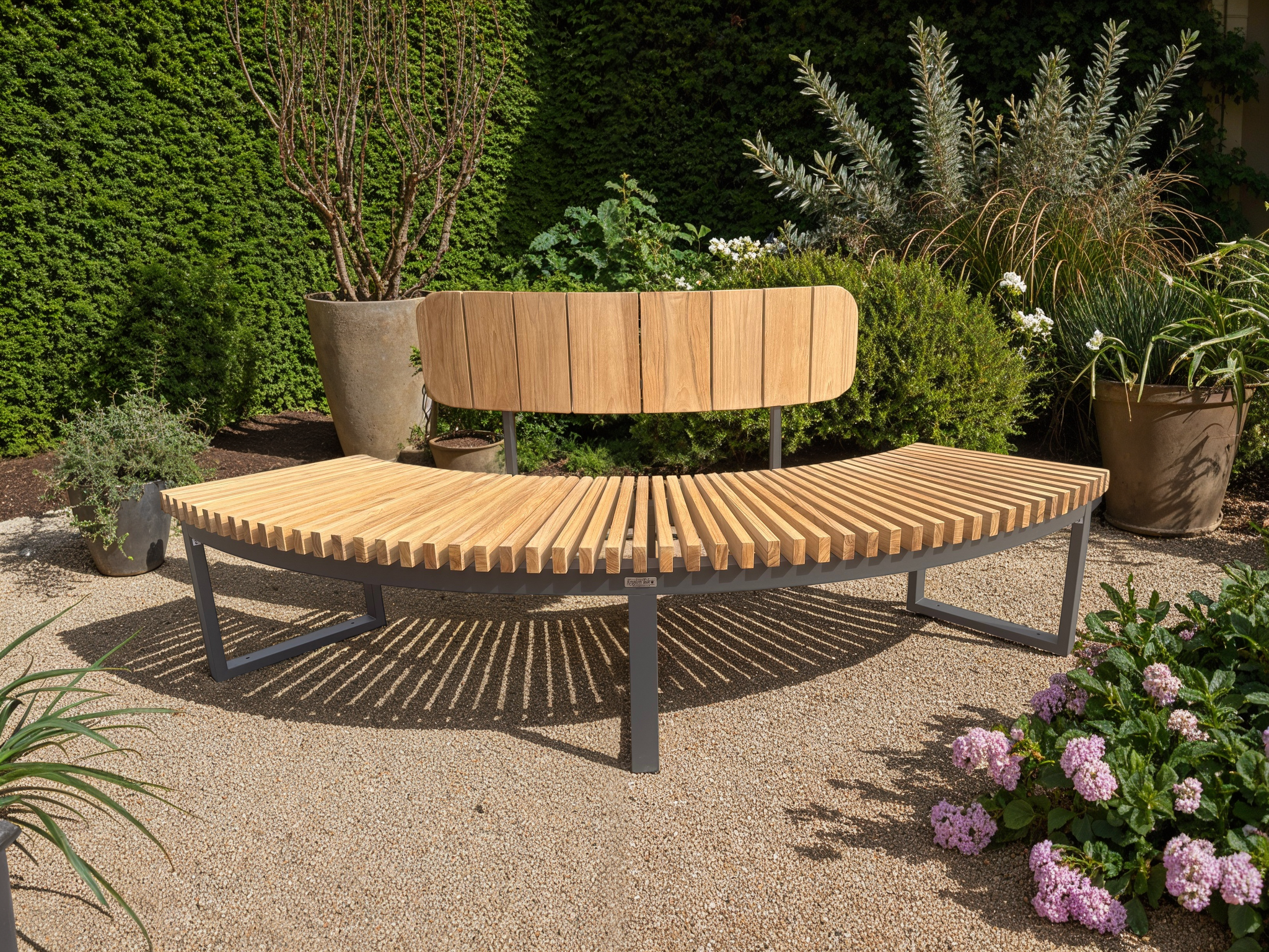 Inner Backrest | Mandalay Curved Bench-Garden Furniture Centre-LowRange,Benches,Teak Benches Benches,Curved Benches,Backless-{collection_title}