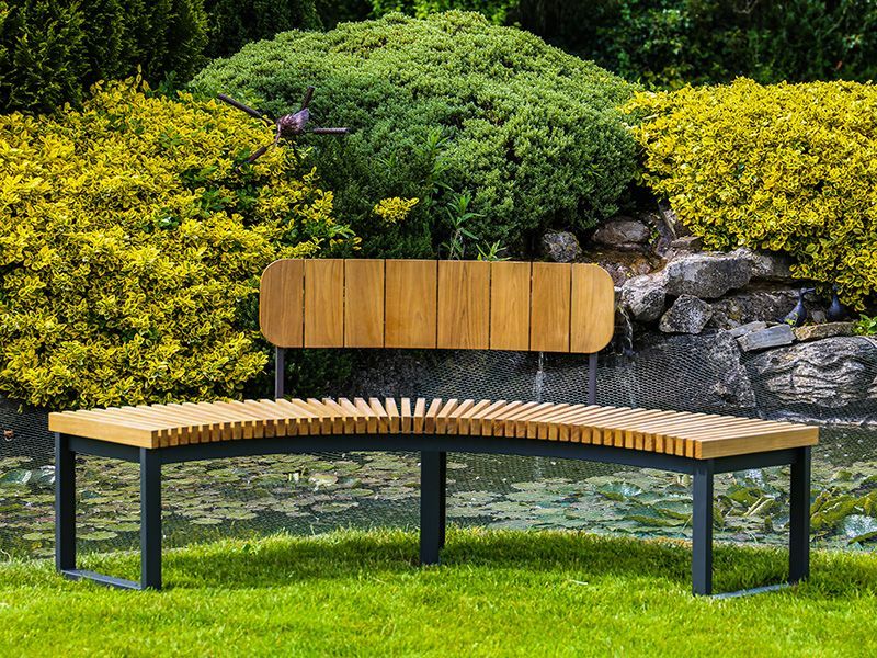 Outer Backrest | Mandalay Curved Bench-Garden Furniture Centre-LowRange,Benches,Teak Benches Benches,Curved Benches,Backless-{collection_title}