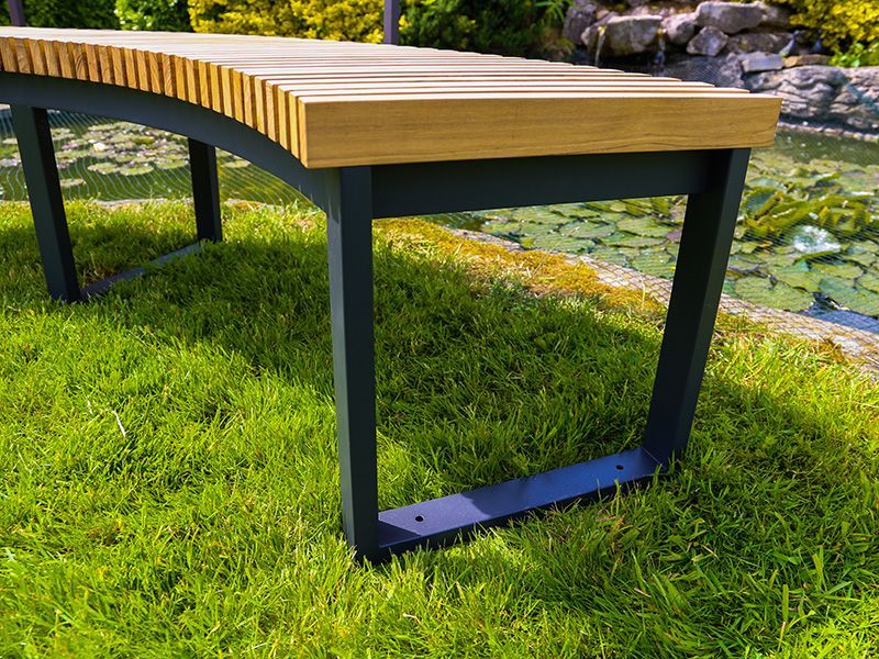 Outer Backrest | Mandalay Curved Bench-Garden Furniture Centre-LowRange,Benches,Teak Benches Benches,Curved Benches,Backless-{collection_title}