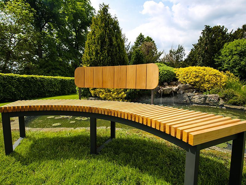 Outer Backrest | Mandalay Curved Bench-Garden Furniture Centre-LowRange,Benches,Teak Benches Benches,Curved Benches,Backless-{collection_title}