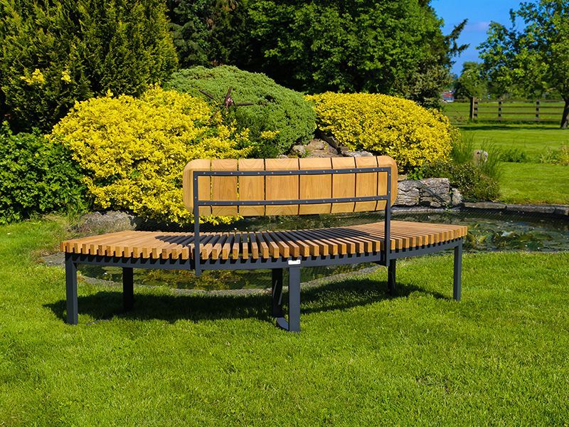 Outer Backrest | Mandalay Curved Bench-Garden Furniture Centre-LowRange,Benches,Teak Benches Benches,Curved Benches,Backless-{collection_title}