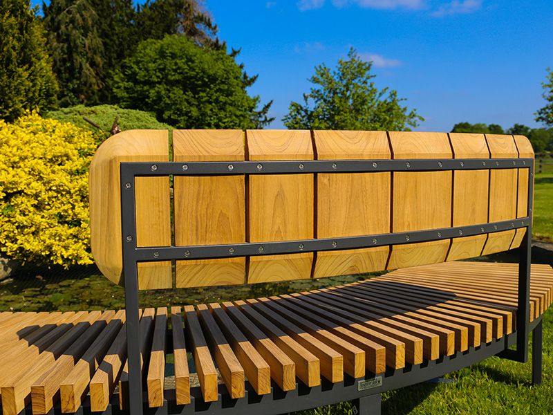 Outer Backrest | Mandalay Curved Bench-Garden Furniture Centre-LowRange,Benches,Teak Benches Benches,Curved Benches,Backless-{collection_title}