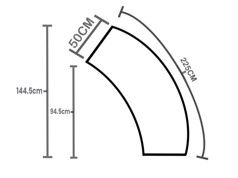 Wholesale Curved Backless Bench 