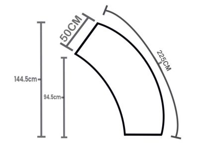 Wholesale Curved Backless Bench 