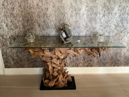 Regina Teak Root Console Table