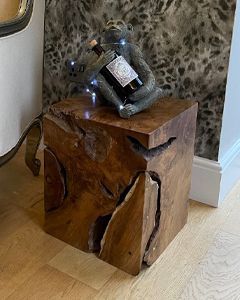 Wholesale Naga Reclaimed Teak Root Square Stool