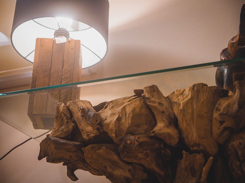 Regina Teak Root Console Table