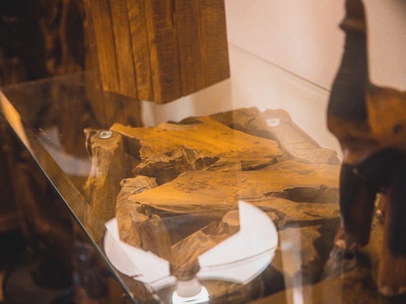 Regina Teak Root Console Table