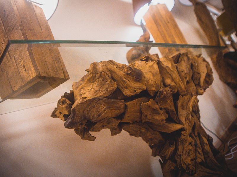 Regina Teak Root Console Table