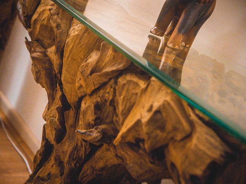 Regina Teak Root Console Table