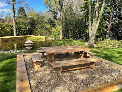 Wholesale Nature Teak Bench Set 3m