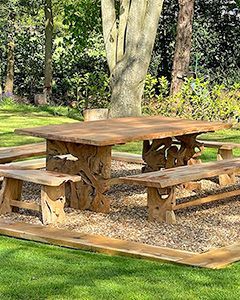 Wholesale Nature Teak Bench Set 3m