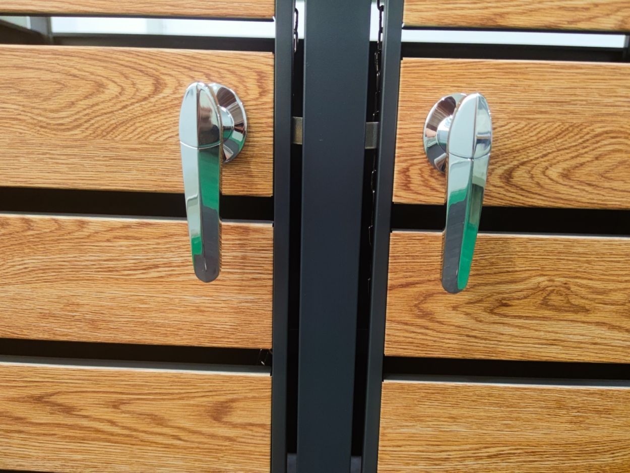 Galvanized Steel Wheelie Bin Cover With Planters | Single