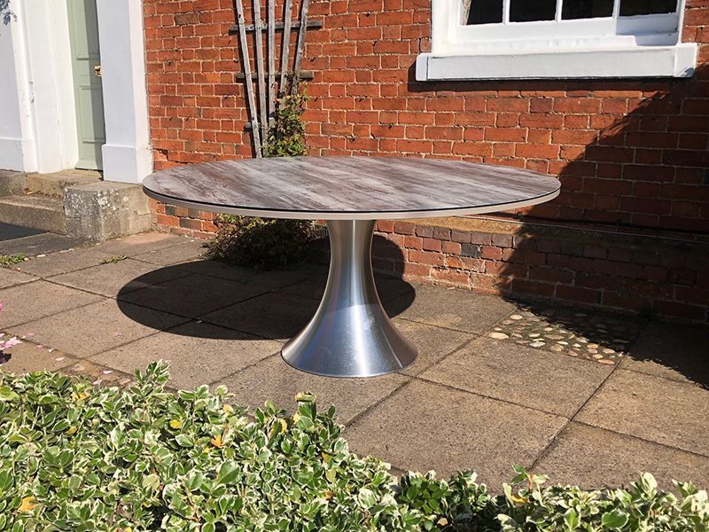 Palm Round Slate Table 