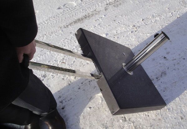 Wholesale Polished Granite 40kg Parasol Base