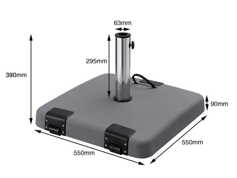 Wholesale Polycrete Parasol Base - 50kg