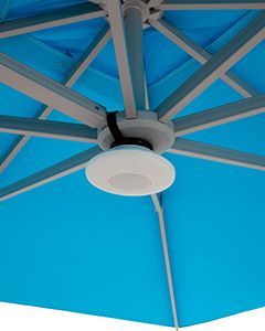 LED Parasol Light with Bluetooth Speaker