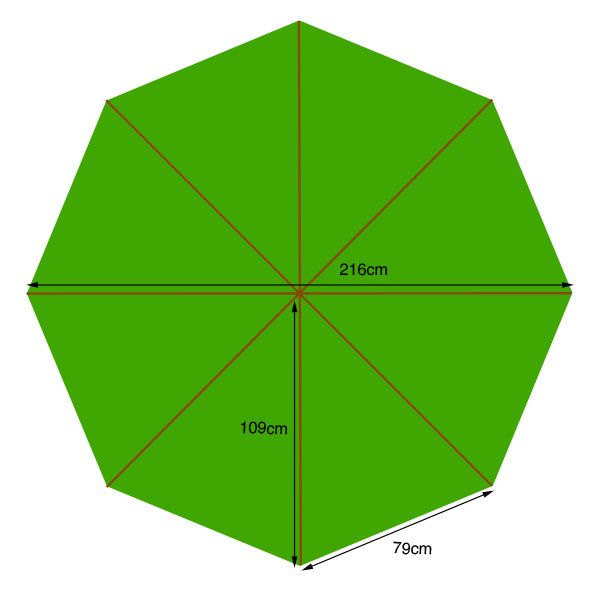 Wholesale 210cm Diameter Canopy Only