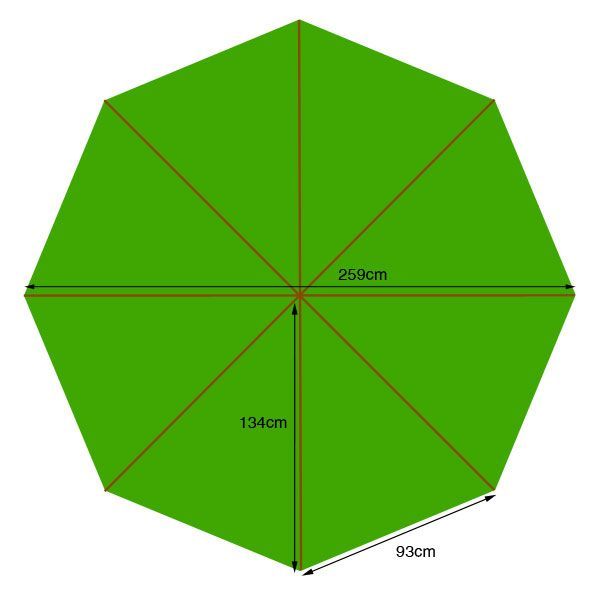 Wholesale 250cm Diameter Canopy Only