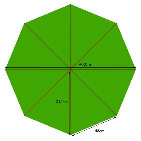 Wholesale 400cm Diameter Canopy Only