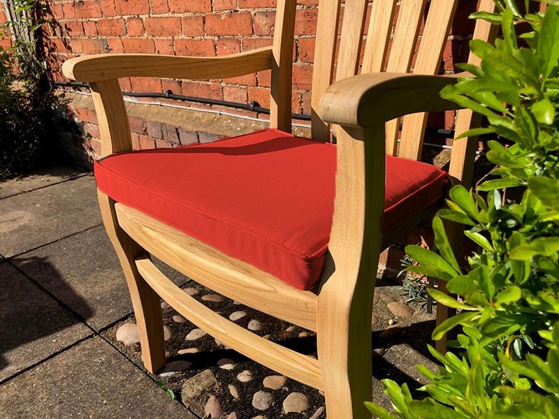 Large Outdoor Seat Pad Cushion | Red