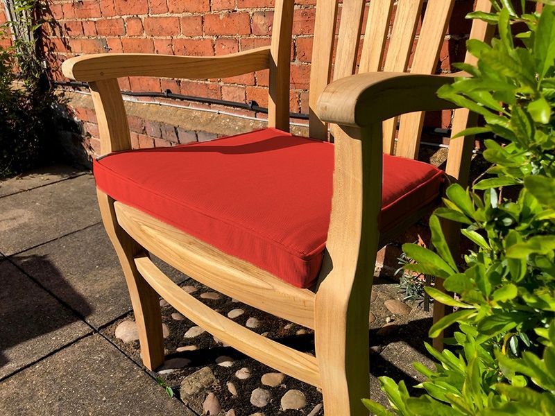 Large Outdoor Seat Pad Cushion | Red