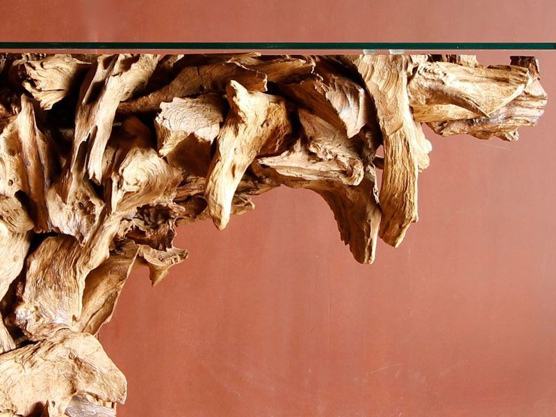 Regina Teak Root Console Table