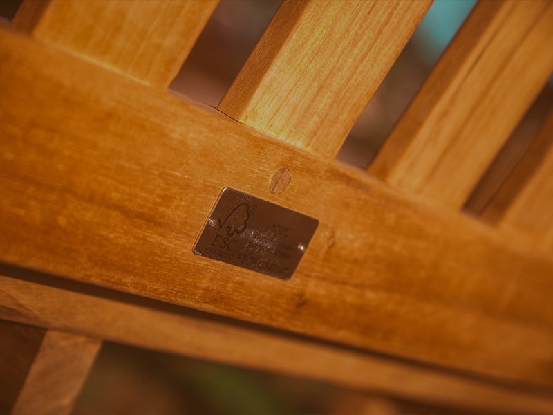 Contour Teak Bench With Arms | FSC® Certified