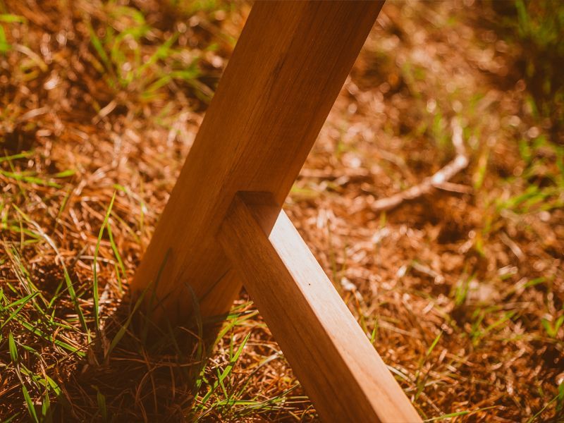 Contour Teak Bench With Arms | FSC® Certified