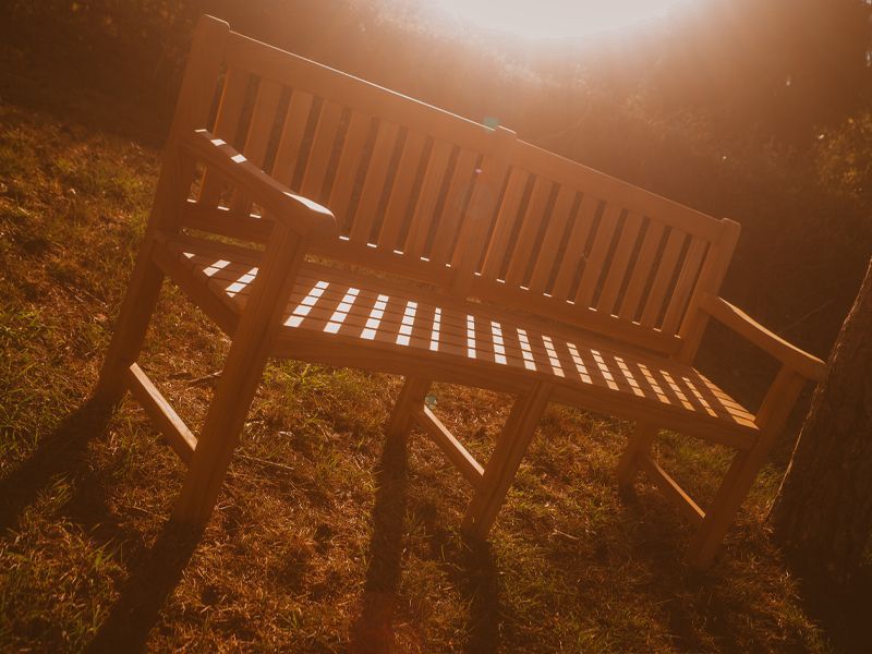 Contour Teak Bench With Arms | FSC® Certified