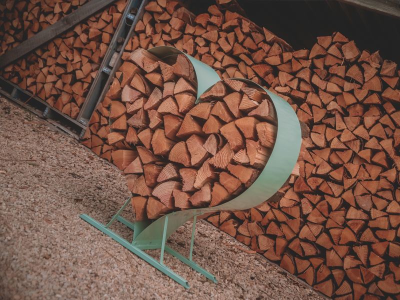 Wholesale Sage Love Heart Wood Rack