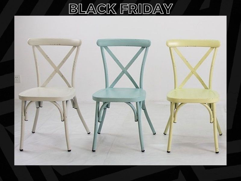 Wholesale Retro Cross Back Dining Chair 