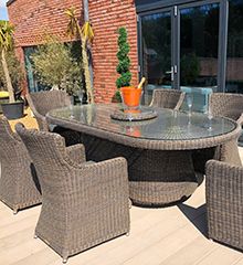 Wholesale Seville Rattan Oval Table