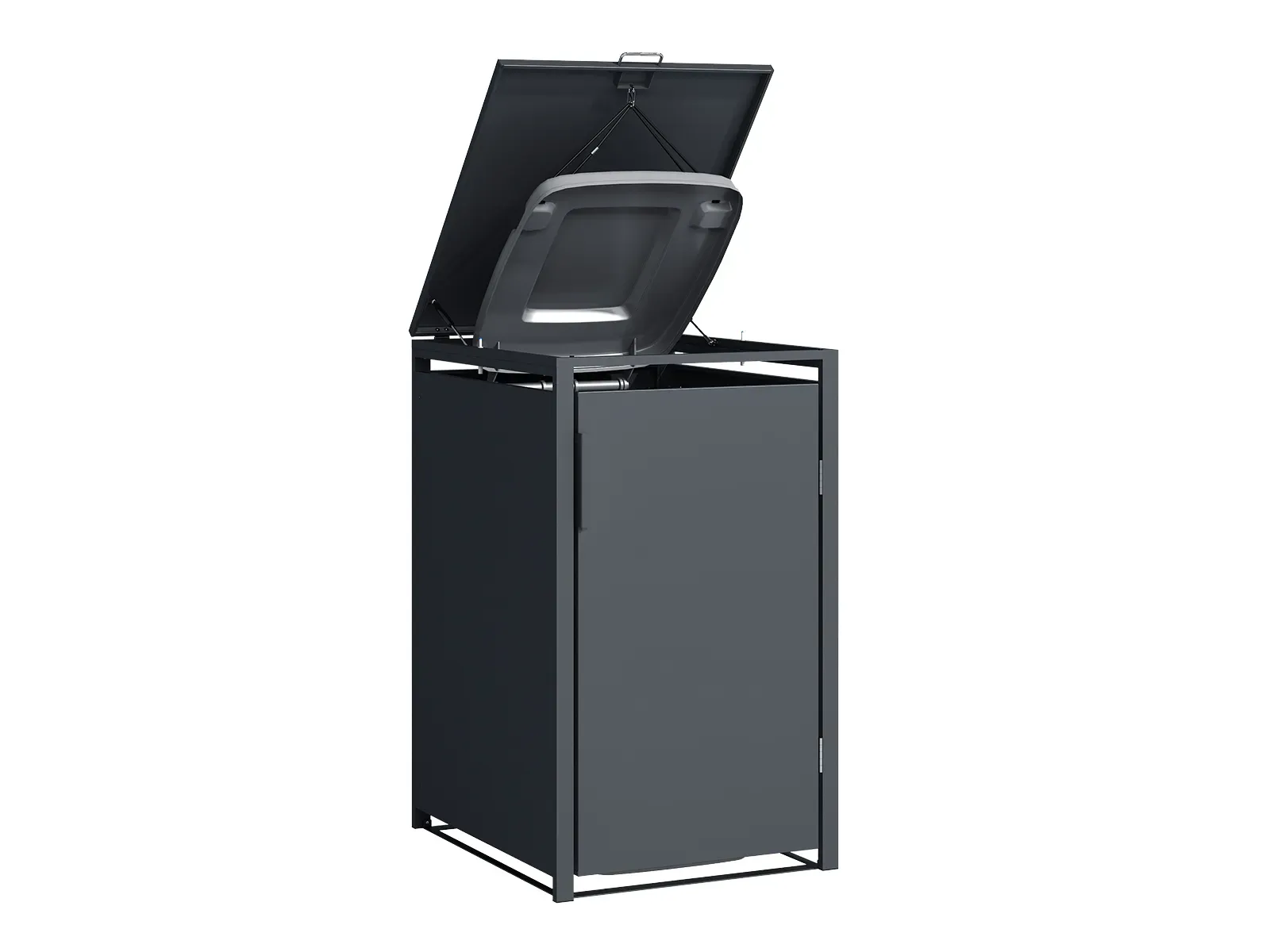  Anthracite Single Solid Panel Wheelie Bin Storage | Pre-Order for Mid-May