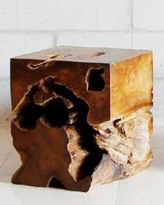 Wholesale Naga Reclaimed Teak Root Square Stool
