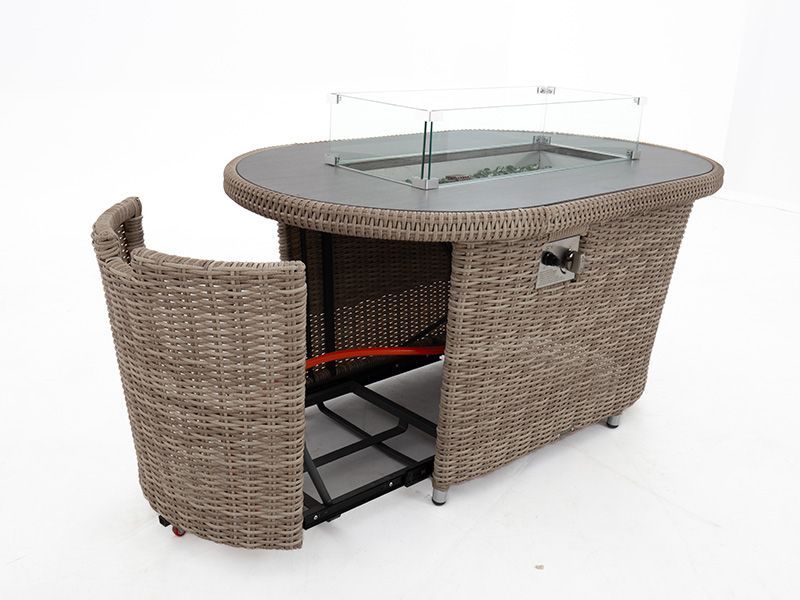 St. Tropez 6 Piece Suite With Firepit 