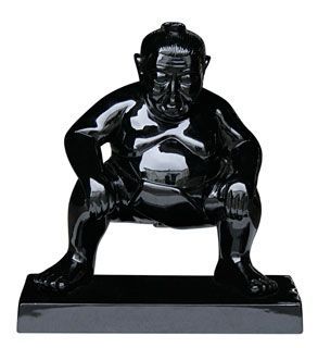 Wholesale Sumo Garden Ornament - Black