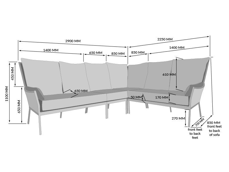Wholesale Tahiti Lounge Corner Unit