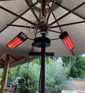 Wholesale 3KW Tri Parasol Heater With Remote