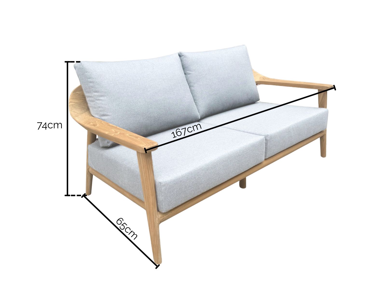 Veluta Curved 2 Seater Sofa | FSC® Certified