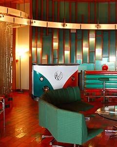 Wholesale Retro VW Bus Bar | Blue and Red 