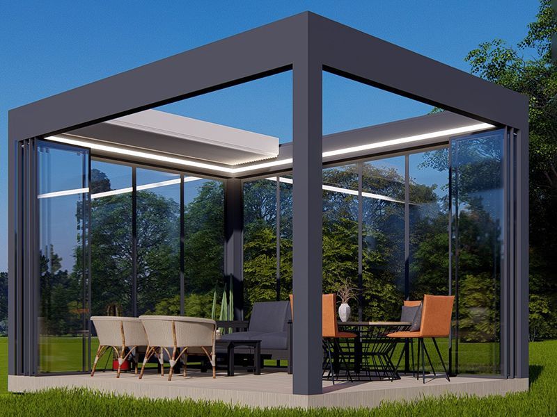 Apollo Bioclimatic 5M x 3.5M Retractable Roof Pergola 