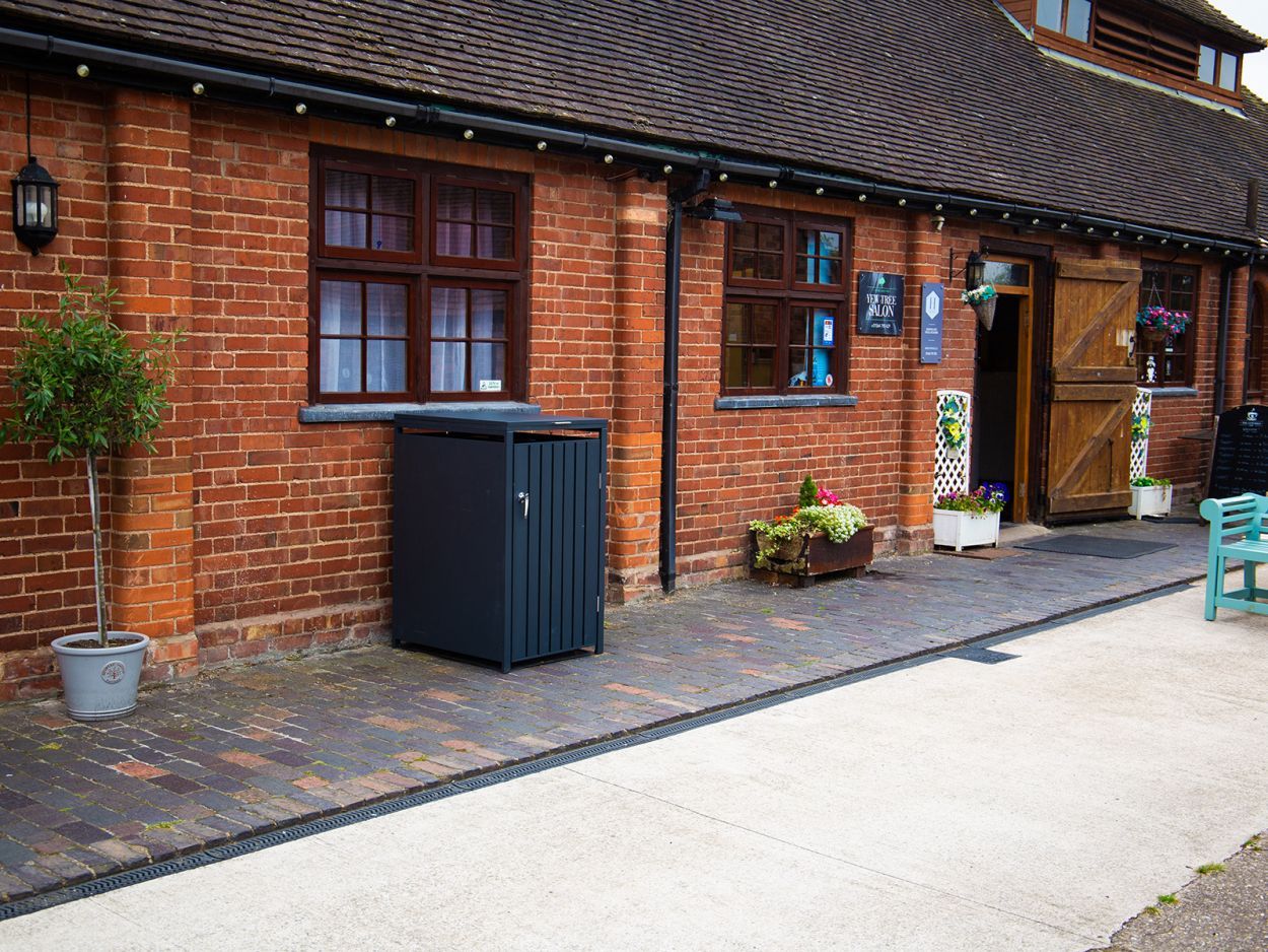 Wholesale Anthracite Galvanized Steel Wheelie Bin Cover | Single