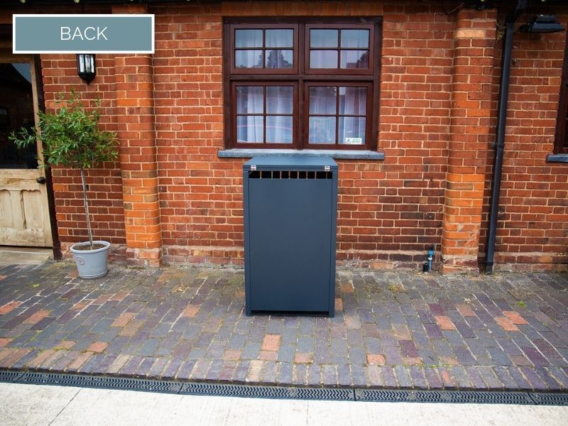 Wholesale Anthracite Galvanized Steel Wheelie Bin Cover | Single