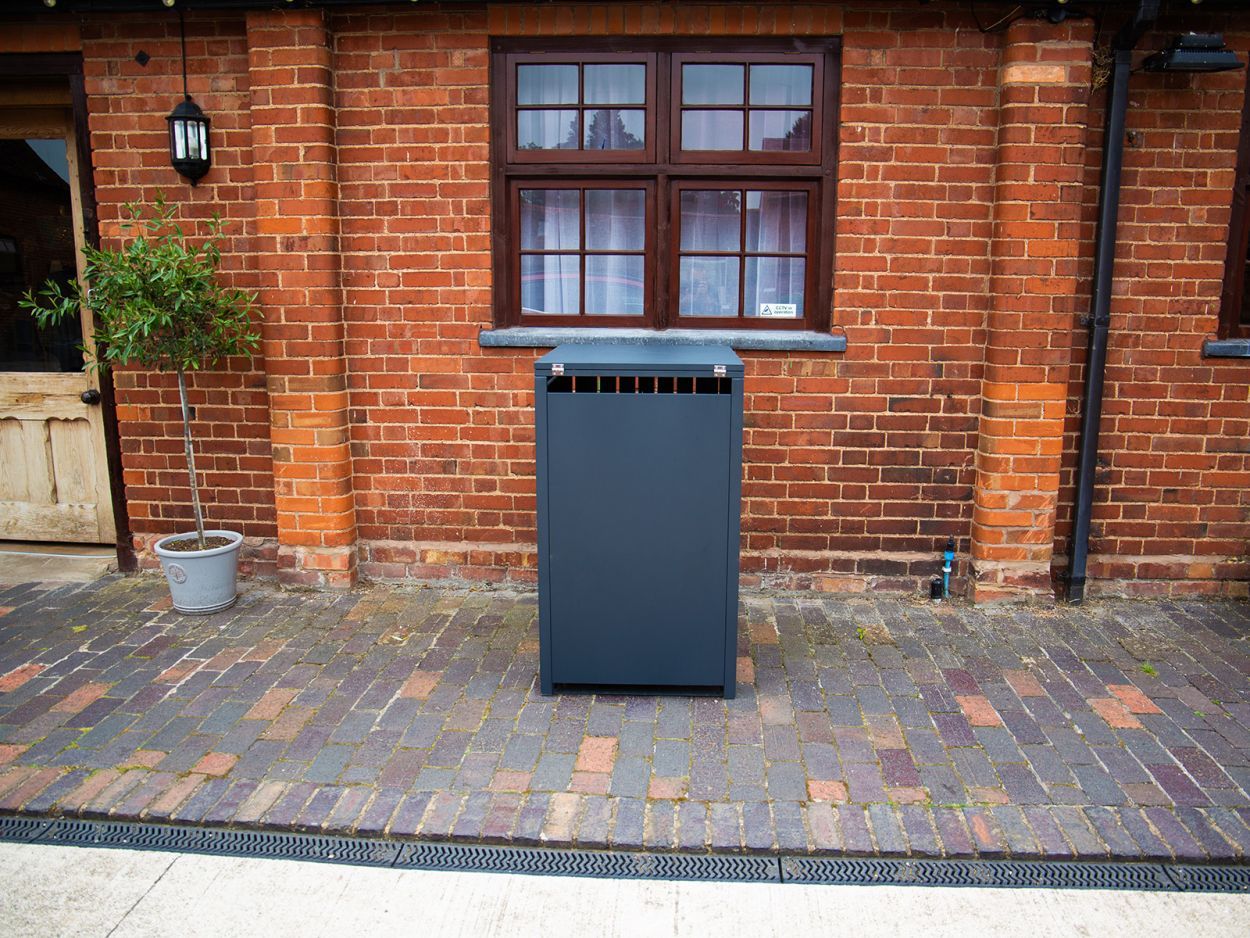 Wholesale Anthracite Galvanized Steel Wheelie Bin Cover | Single